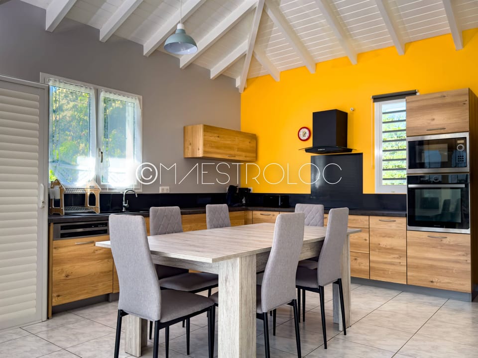 Comfort House, Balcony, Garden View | Private kitchen | Electric kettle, highchair