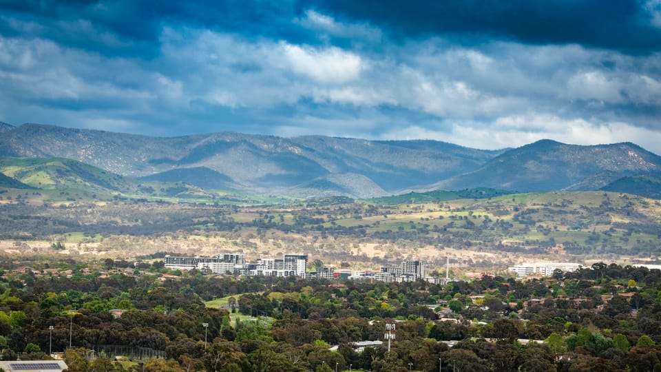 Expansive view showcasing the mountains