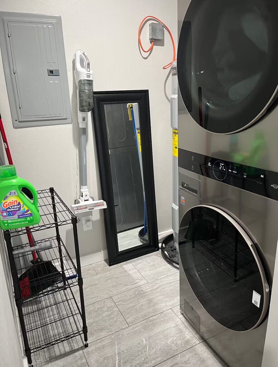 Full size, washer, and dryer loft