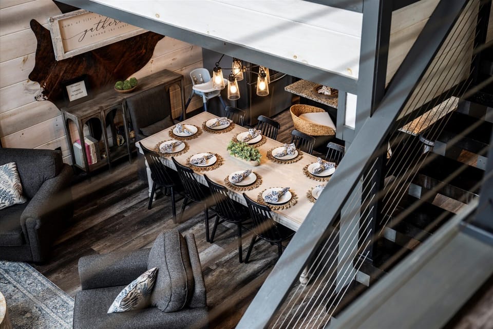 "Sit down to a meal in the dining room, where every bite is paired with breathtaking mountain views.