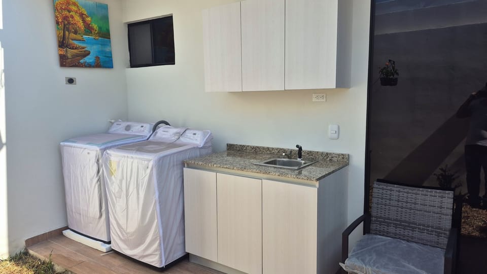 Washing and drying area