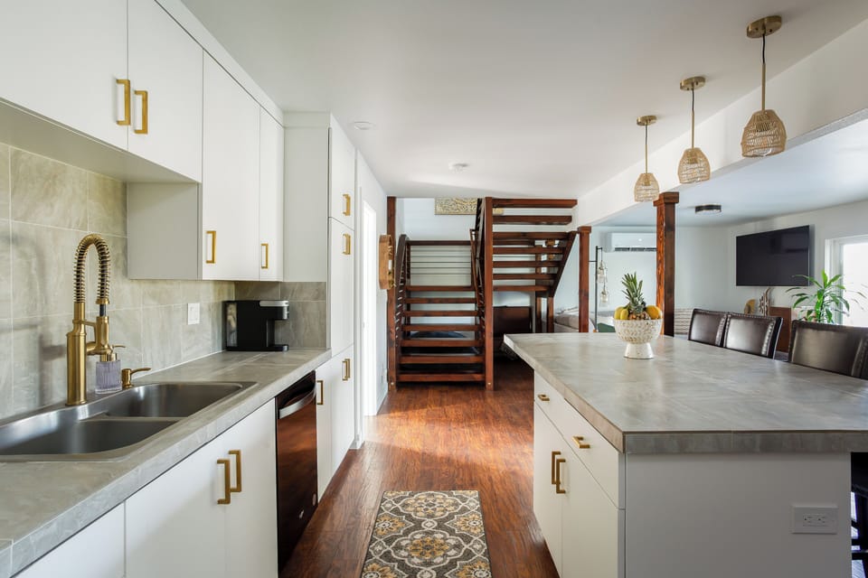 Fully stocked kitchen