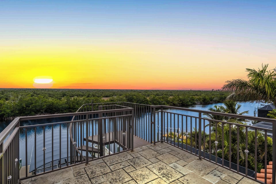View from the rooftop balcony.