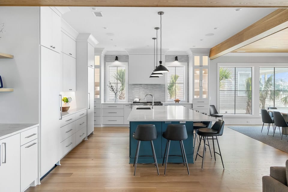 Ample counter space for meal prepping.