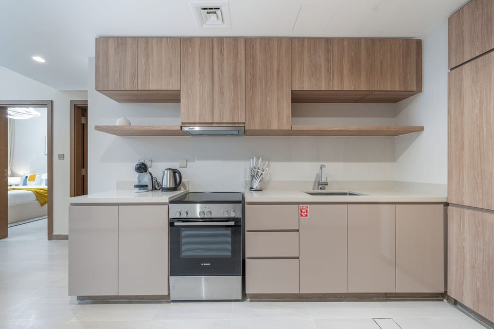 Apartment, Balcony, Lake View | Private kitchen | Espresso maker