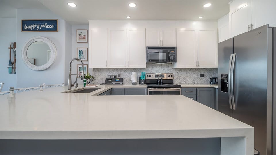 Fully modern remodeled kitchen is outstanding