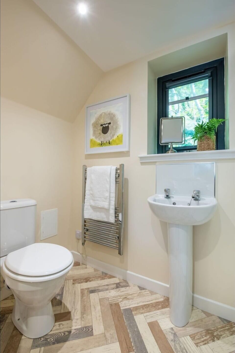 Flooring, Toilet Seat, Floor, Interior Design, Bathroom, Wood, Toilet, Plumbing Fixture, Home, Plumbing