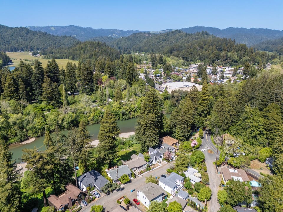 Why drive when Guerneville is just a short - kayak ride away?