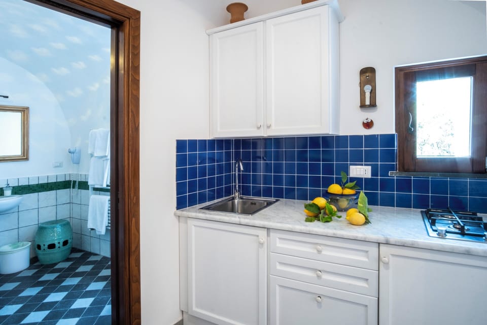 Comfort Double Room, Kitchenette, Garden View | Private kitchen | Full-size fridge