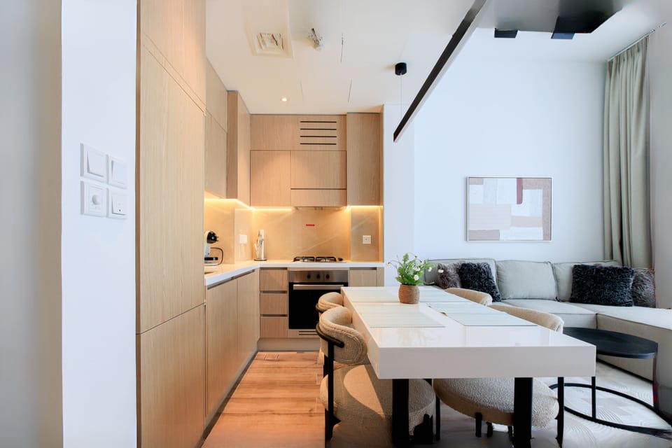 Apartment, Balcony, City View | Private kitchen