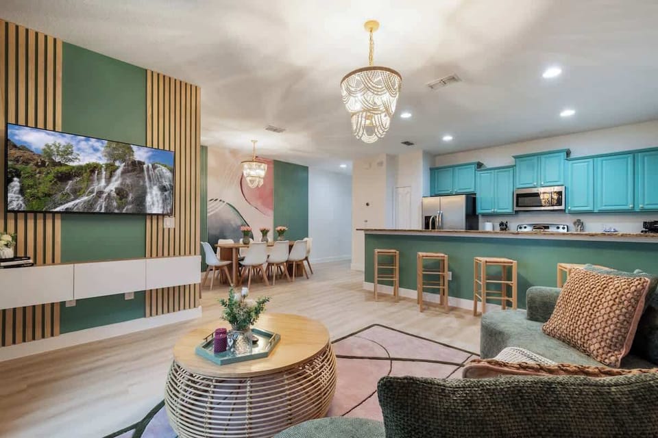 Enjoy a relaxing escape in this stunning modern home with waterfall views. Equipped with luxurious amenities, this tranquil space is the perfect place for a rejuvenating getaway. Book now for an unforgettable stay!