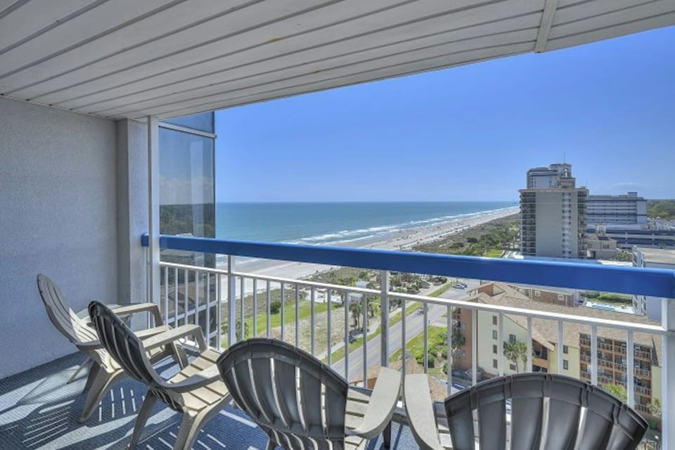 Have your morning coffee while watching the waves roll in.