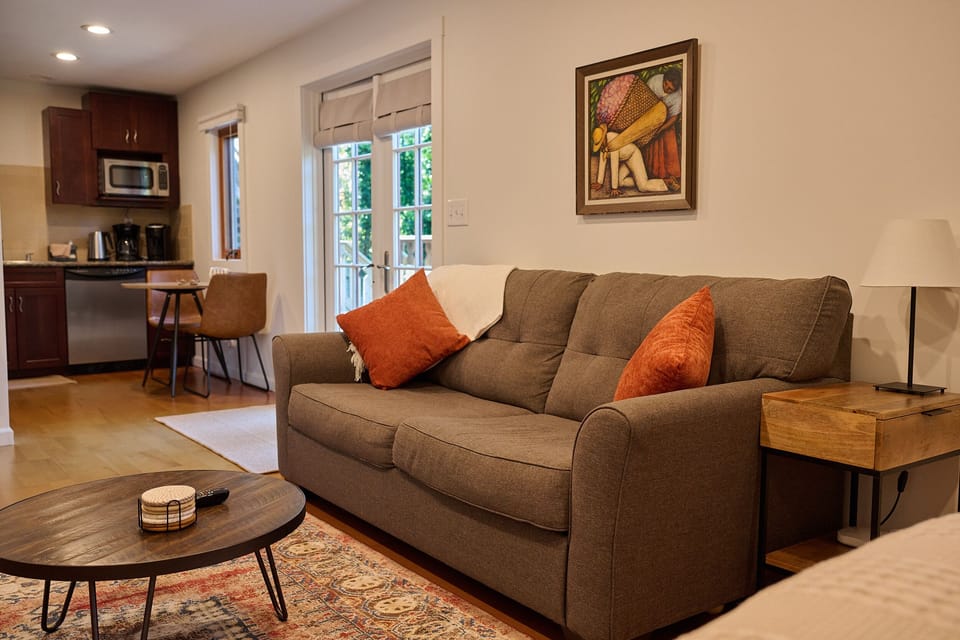 Full size sofa bed to accommodate additional guest