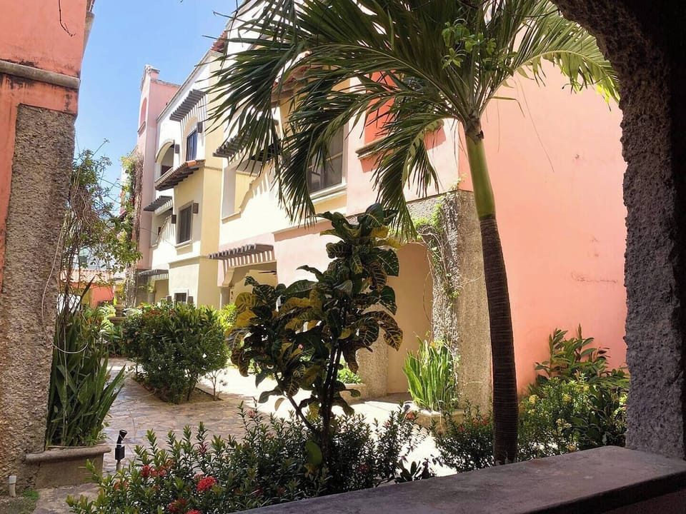 View through the courtyard