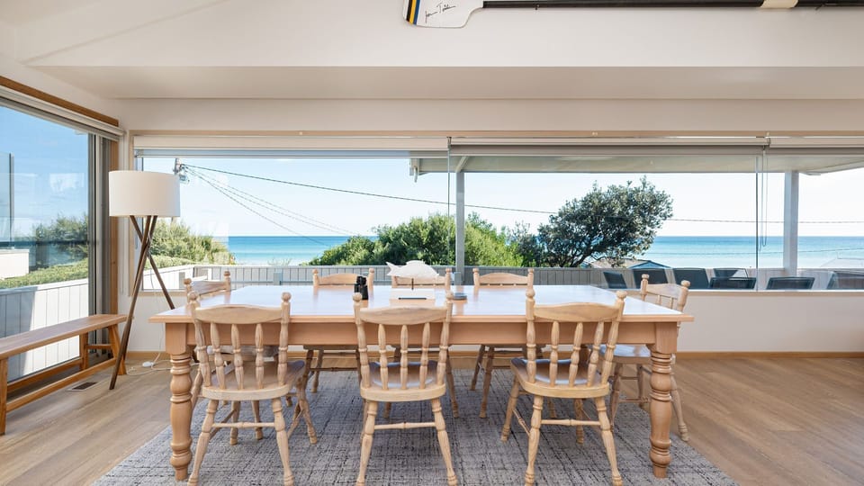 Dine with a view of the bay 