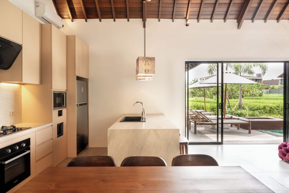 Deluxe Villa, 4 Bedrooms, Private Pool, Pool View | Private kitchen | Fridge, microwave, oven, stovetop