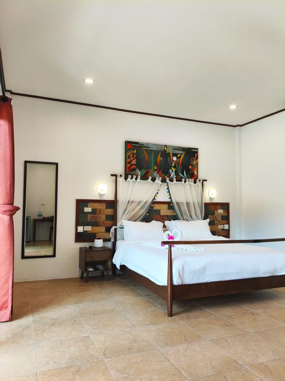 Deluxe Double Room, Pool View | In-room safe, desk, blackout drapes, free WiFi