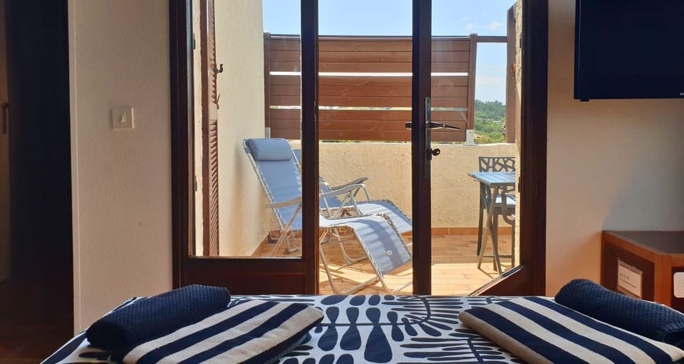 View of the terrace from the sleeping area