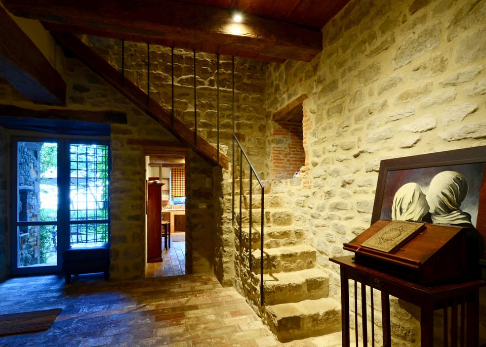 Interior stone made stairs, medieval style