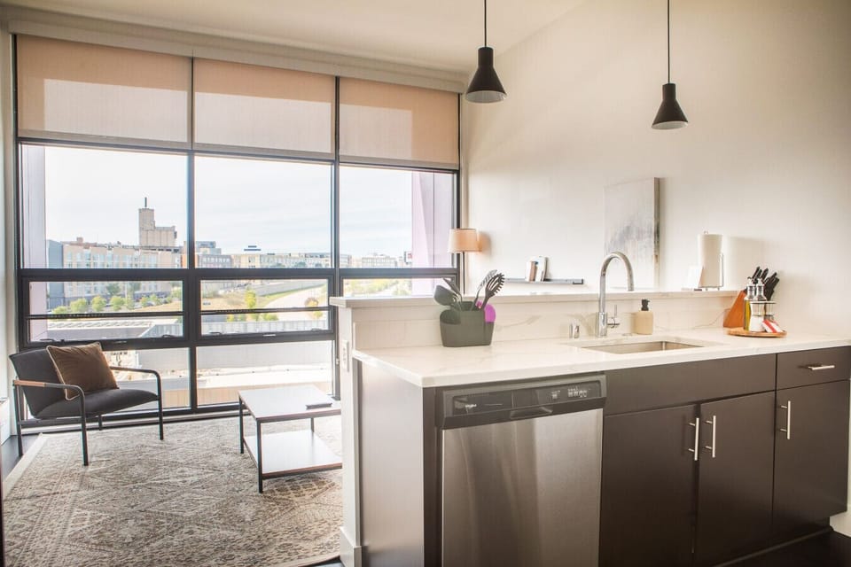 Fuel up for a day of exploring Milwaukee with the fully equipped kitchen and complimentary Keurig coffee