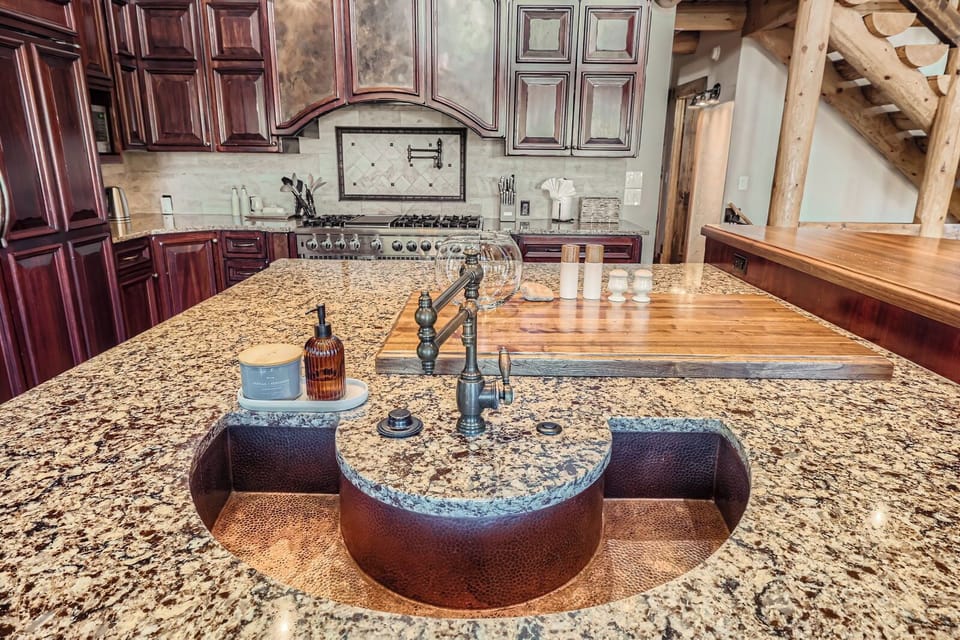 Custom Kitchen Prep Sink with Functional Elegance