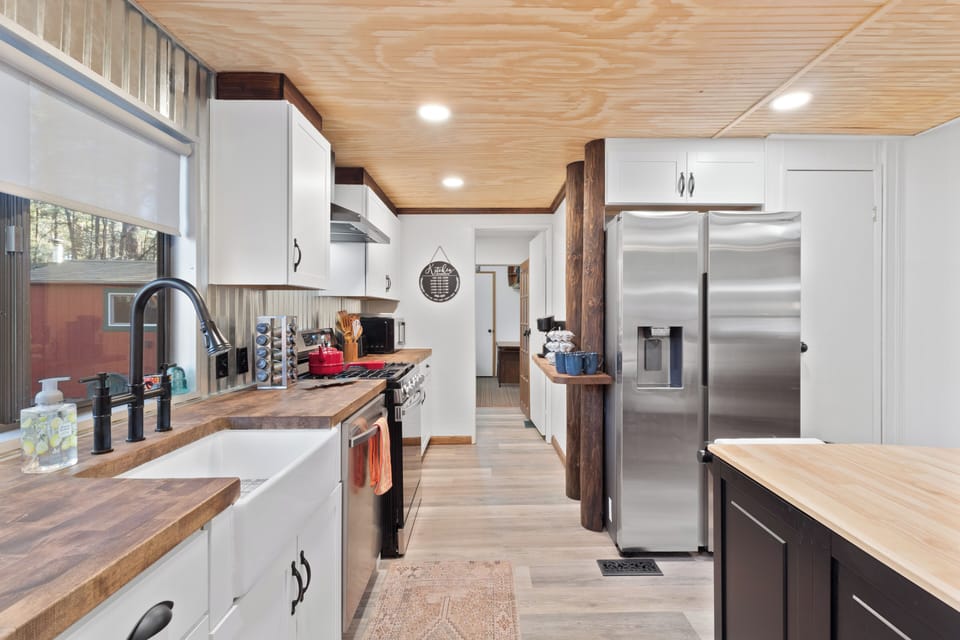 Newly updated with stainless steel appliances and modern amenities. 
