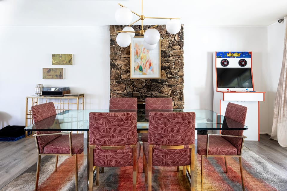Dining Area and Arcade Machine
