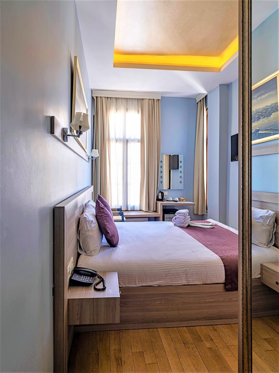 Premium bedding, minibar, in-room safe, desk