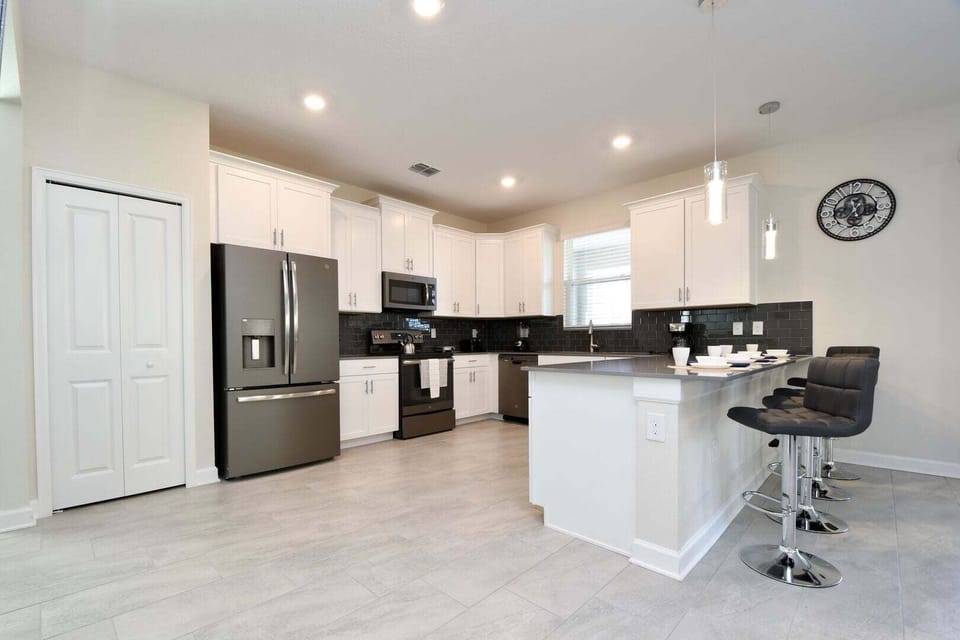 Our kitchen is fully equipped with all the essential appliances you need to prepare and enjoy your meals throughout the day.