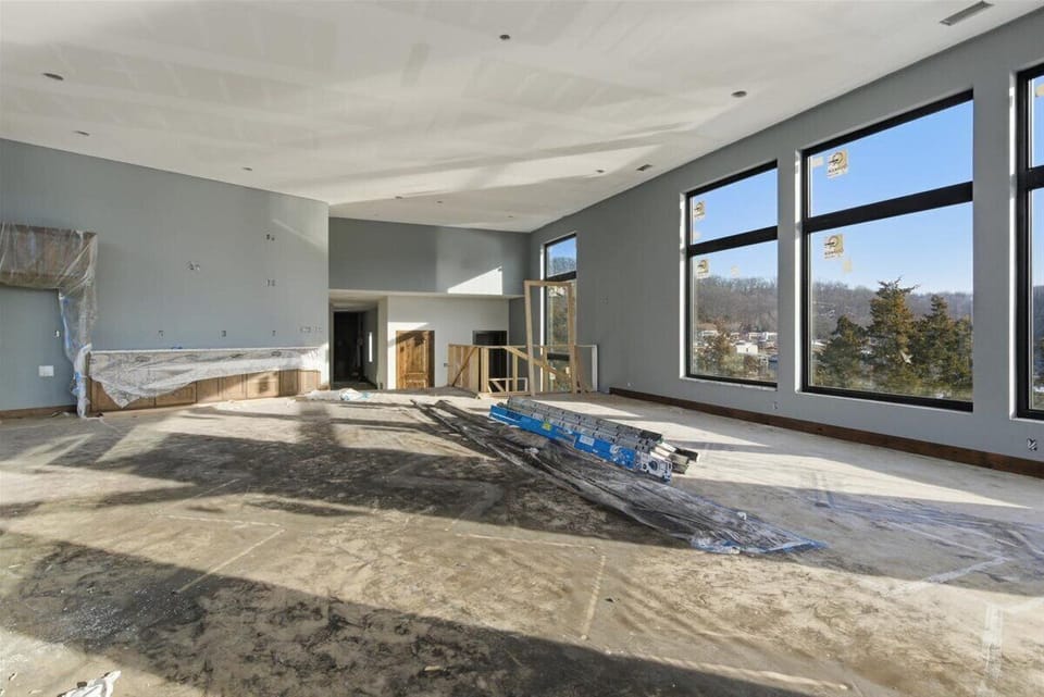 Another view of the game room - it might just be better than your favorite sports bar! Will feature a refrigerator, custom bar, and more!