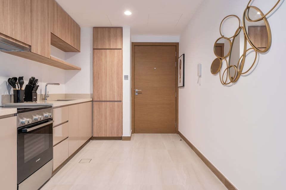 Apartment, Balcony, City View | Private kitchen | Espresso maker, electric kettle