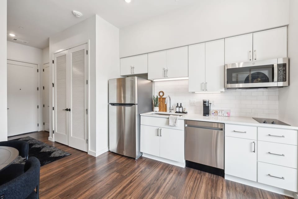 Kitchen: Fully stocked and ready for your next feast.
