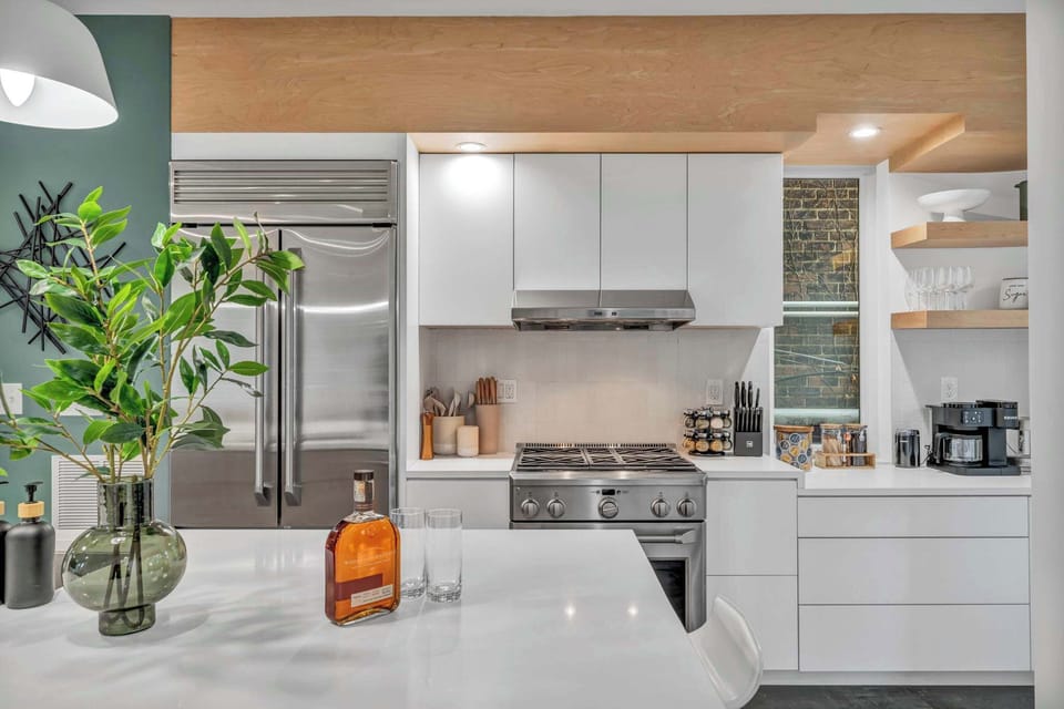 A stylish space to cook, chat, and unwind with loved ones.