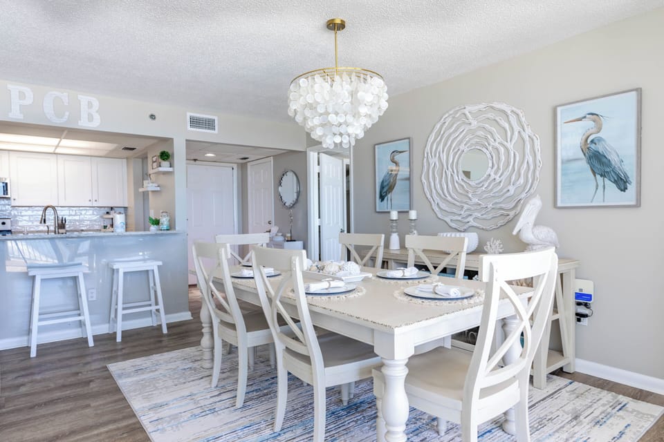 Spacious dining table