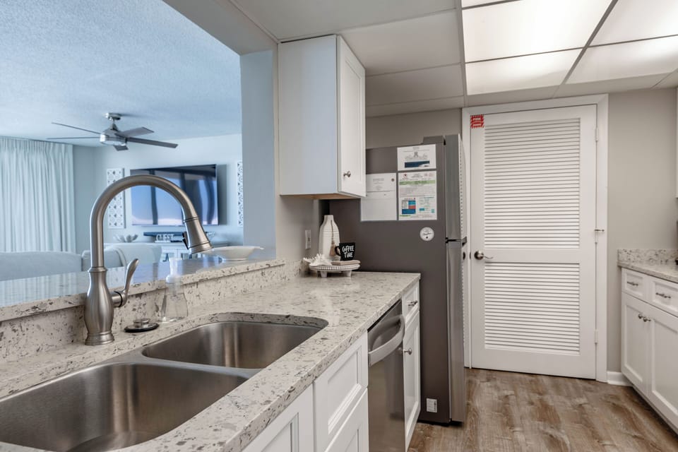 Fully stocked kitchen
