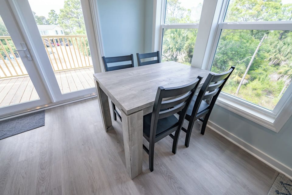 Dining table near entry
