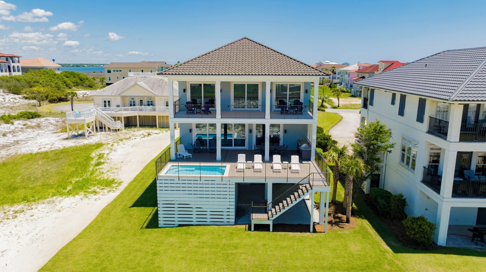 A luxury new home with private pool