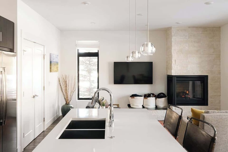 Kitchen and living area