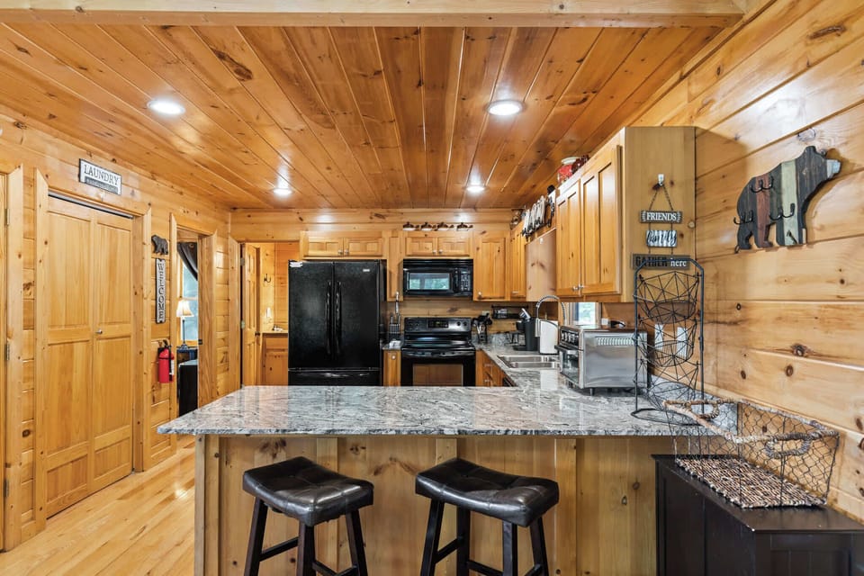 Our fully stocked kitchen