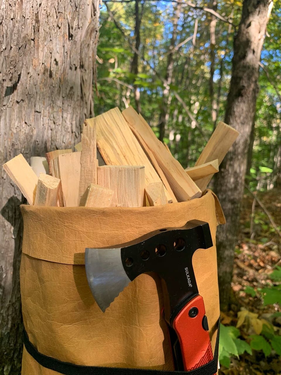 Grab the axe if you're board :) take a walk in the bush and cut your own wood!