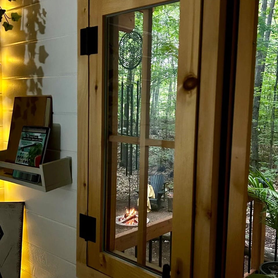 Every glance outside your cabin window is nature's art with a wooden frame.