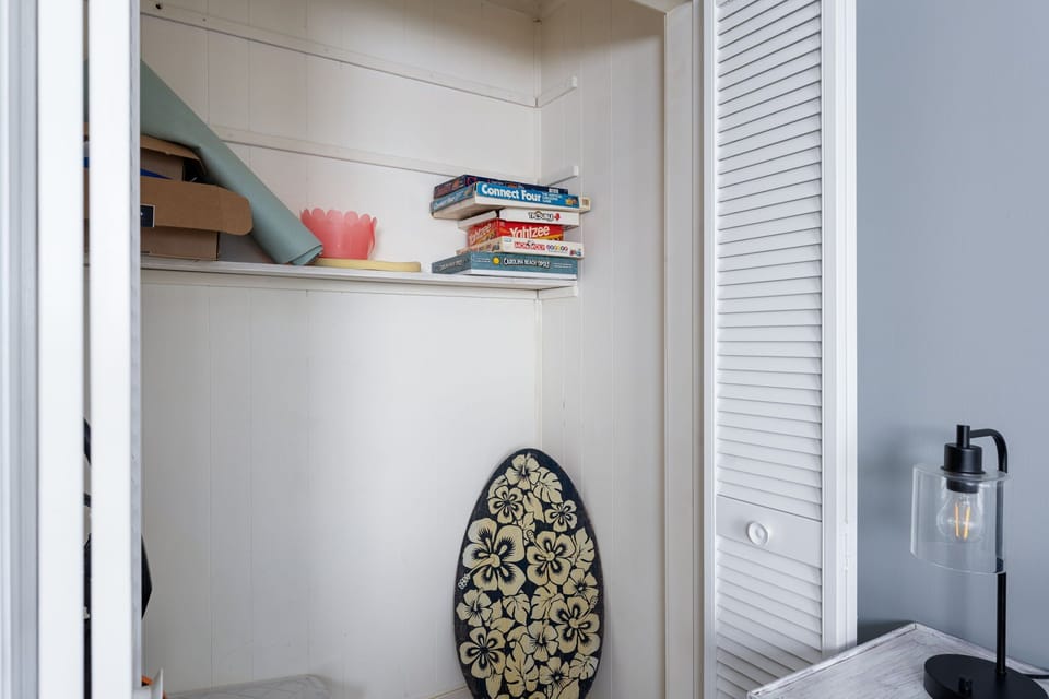 Tuck away beach gear, boards, and vacation essentials in this dedicated storage nook—so your space stays clutter-free and ready for relaxation.