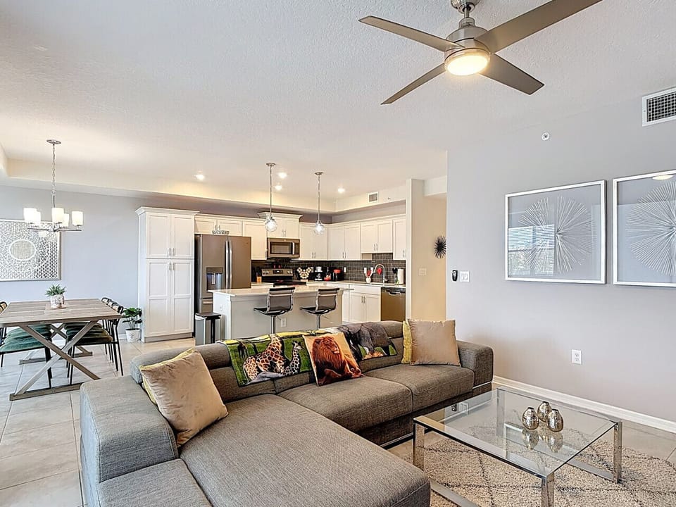 Our spacious and cozy living area - perfect spot to relax after a long day