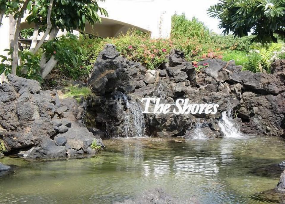 Step into island elegance at The Shores, where lava rock waterfalls and beautiful gardens greet your arrival.