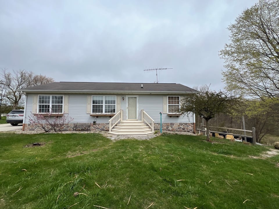 Front of home.