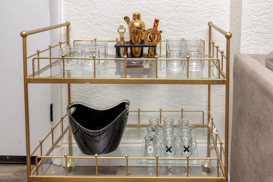 Mix up craft cocktails with your fully stocked cocktail cart with easy recipes