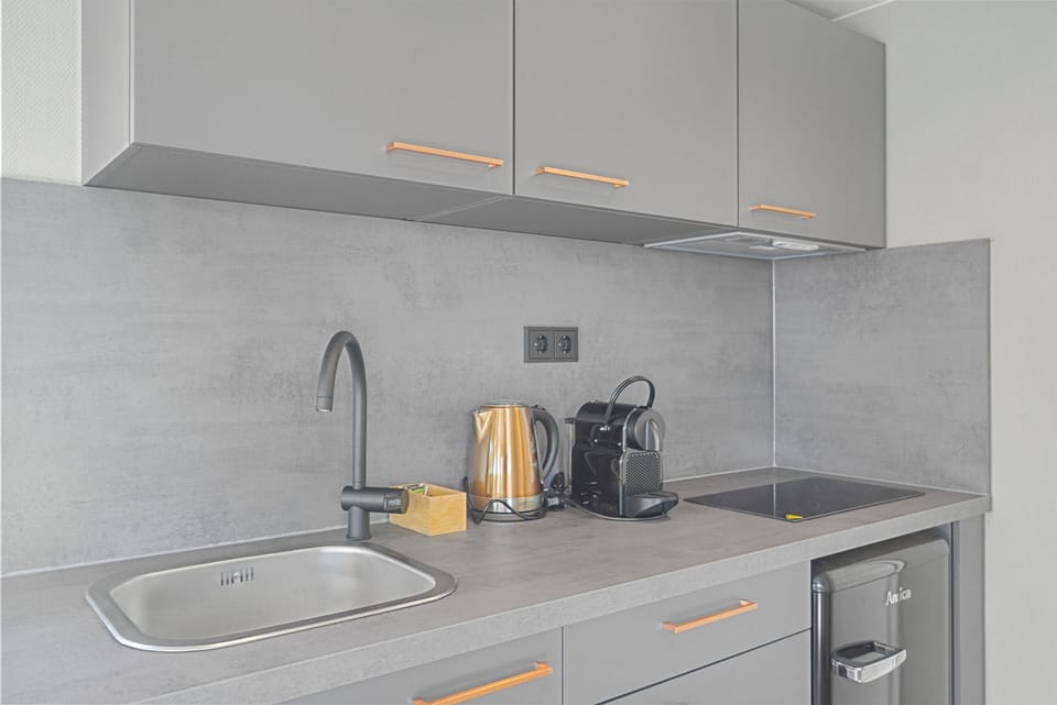 Luxury Cabin, 2 Bedrooms, Kitchen, Harbor View | Private kitchen | Fridge, eco-friendly cleaning products