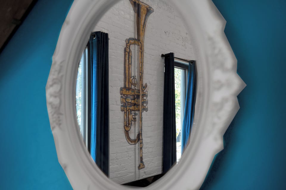 Reflected rhythm in soft tones 