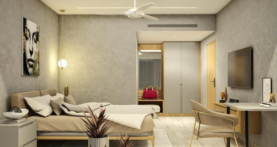 Double Room | Desk, laptop workspace, soundproofing, free WiFi