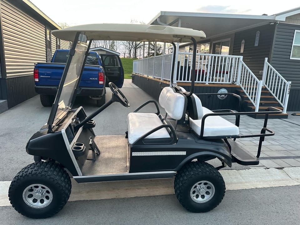 This 4 seater cart is included in your stay